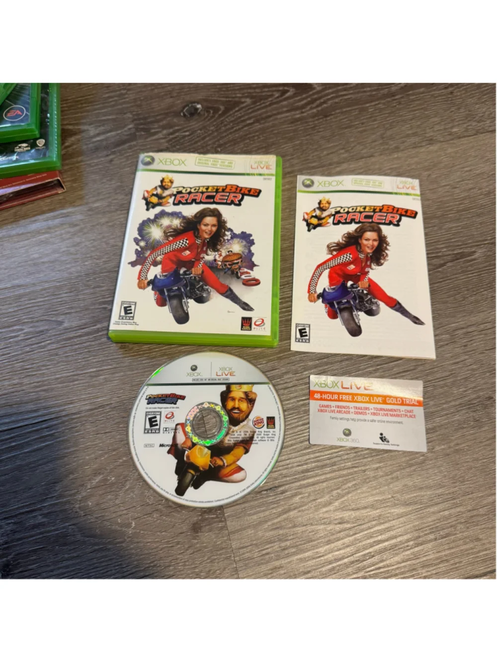 Microsoft PocketBike Racer Burger King Xbox Video Game Promo